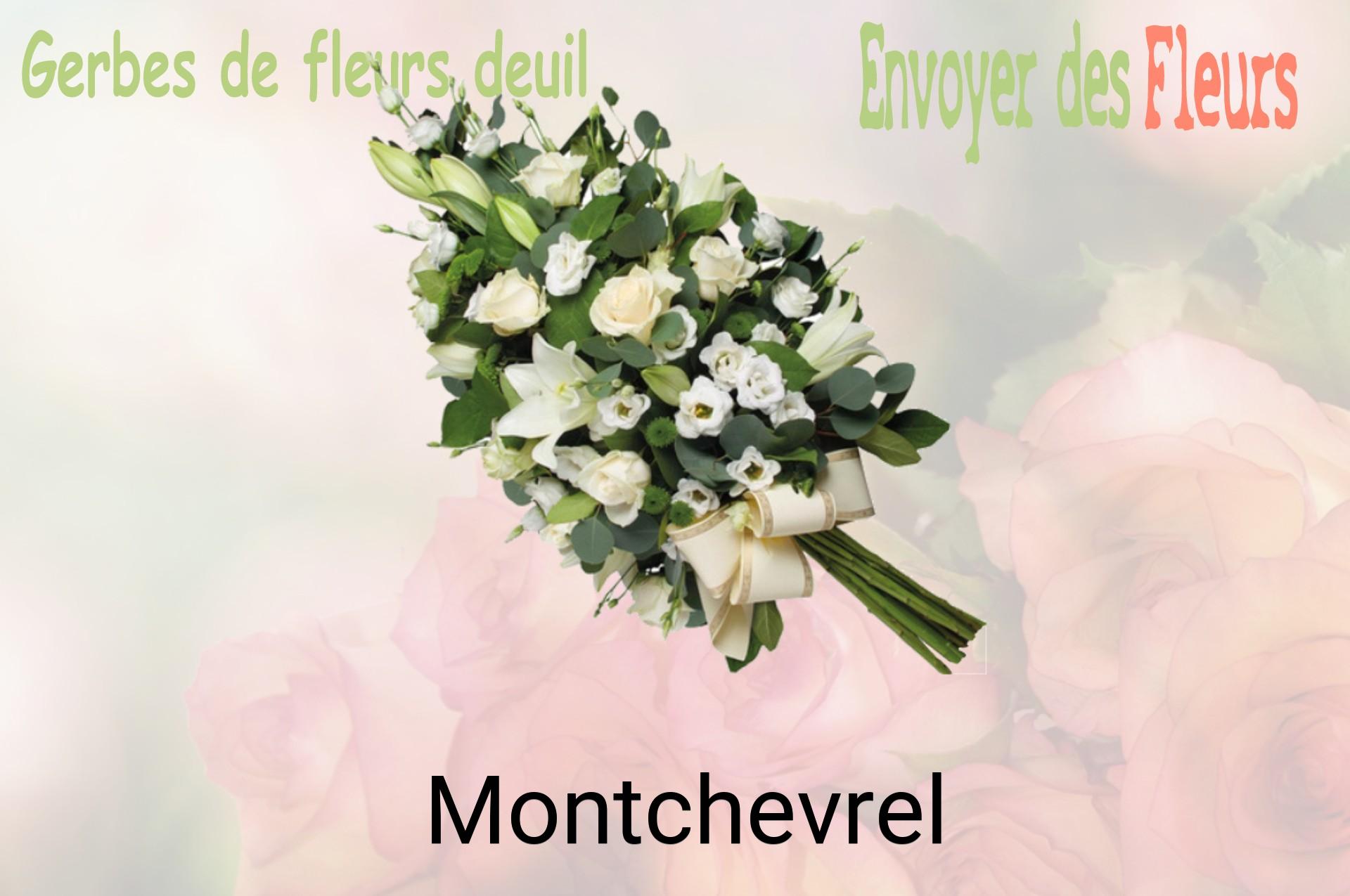 Gerbe de fleurs de deuil livrée à Montchevrel